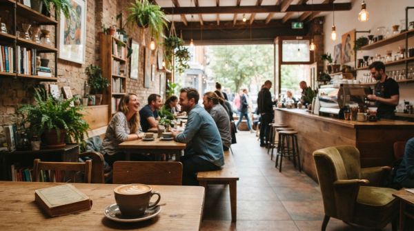 Elevate your café atmosphere: innovative ways to integrate local artists" artwork into your décor