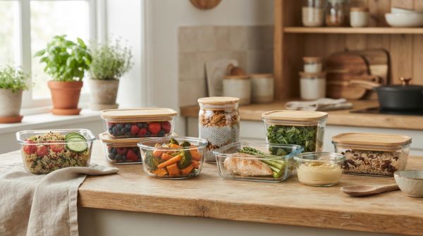 What are the advantages of using glass storage containers versus plastic?